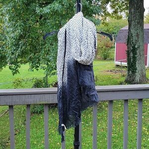 Collection Eighteen ombre polkadot scarf